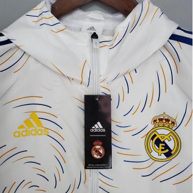 Windbreaker 2021-2022 Real Madrid blanc