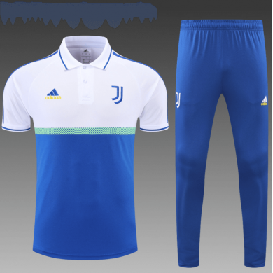 POLO Juventus KIT Bleu y Blanc