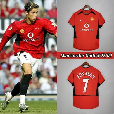 Maillot Retro Manchester United Domicile 02/04